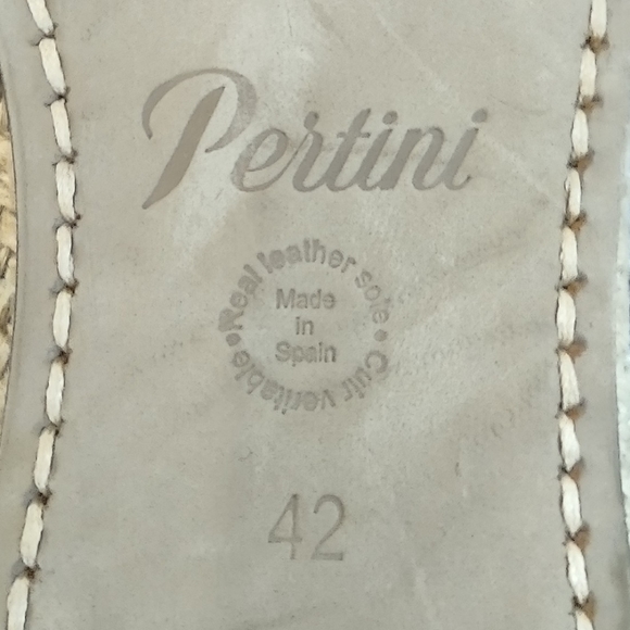 PERTINI Women's EU 42/ US 11 Full Leather Made in Spain Flats Espadrilles Shoes - Picture 4 of 13